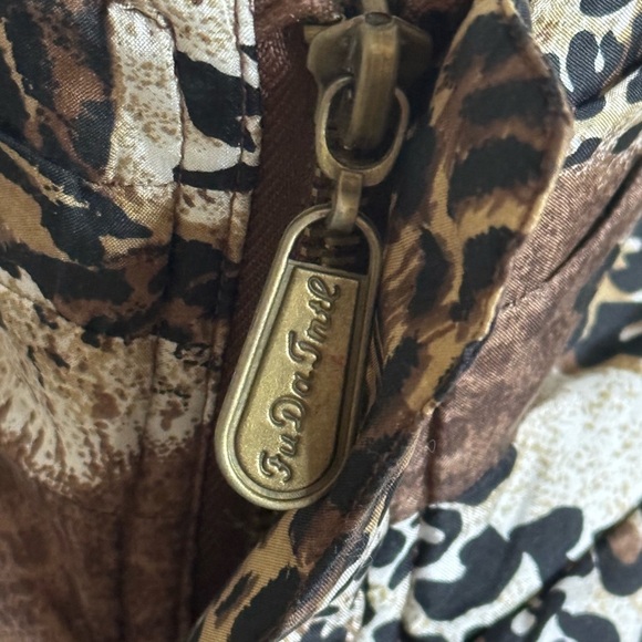 FUDA INTERNATIONAL 100% Silk Vintage 90’s Cheetah‎ Lion Bomber Jacket size M L - Picture 3 of 9